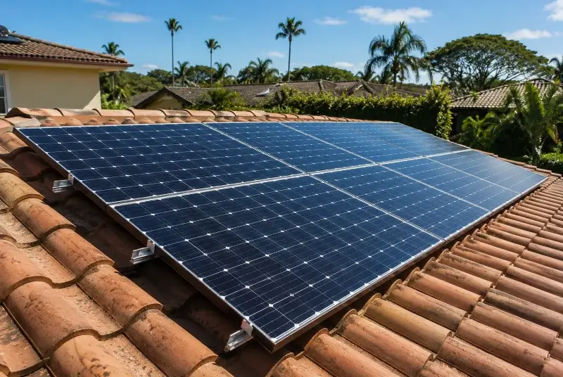 Installation de panneaux solaires à Saint-Alexandre